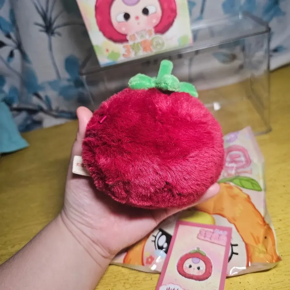 Baby Three Big Plush Pendent Fruit Plant Head Mangosteen BLIND BOX OPENED Red